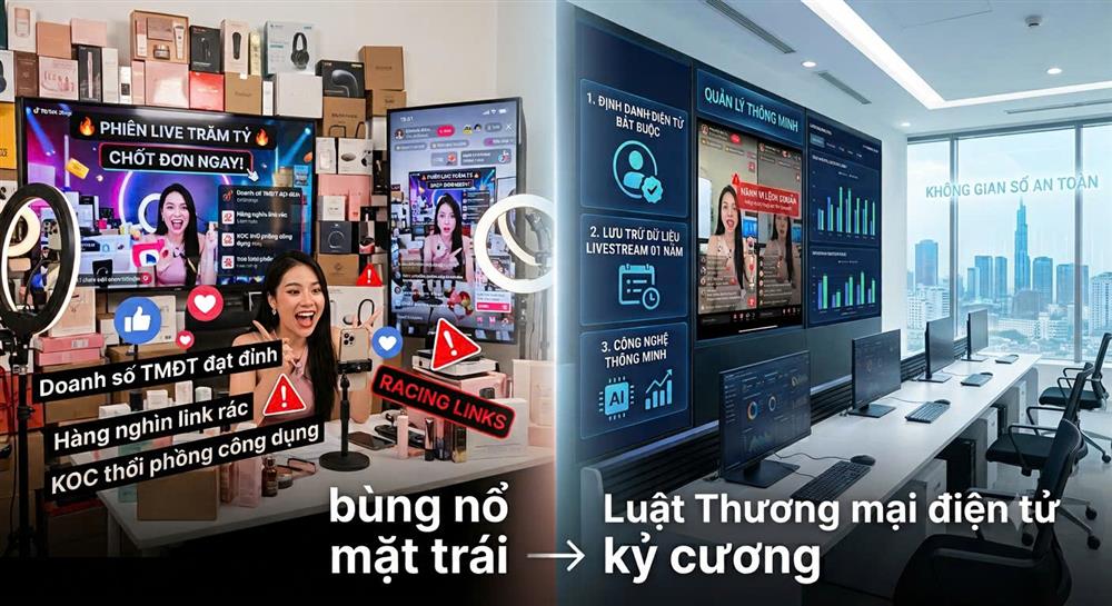 Luật Thương mại điện tử (kỳ 3): Chuẩn hóa Livestream, tiếp thị liên kết và quản lý thông minh trong kỷ nguyên số