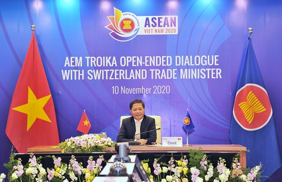 Đối thoại trực tuyến về hợp tác kinh tế ASEAN - Thụy Sỹ