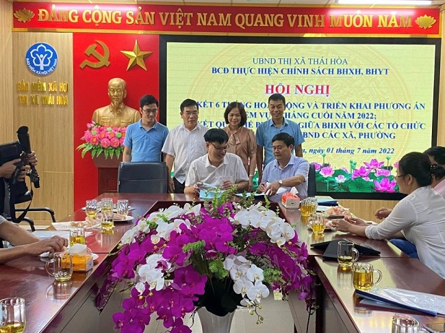 Thị xã Thái Hòa -Nghệ An Phát triển BHXH, BHYT: Đồng bộ từ công tác chỉ đạo đến thực hiện chủ trương