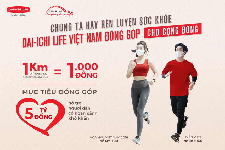Dai-ichi Life Việt Nam ra mắt giải đi/chạy bộ trực tuyến 