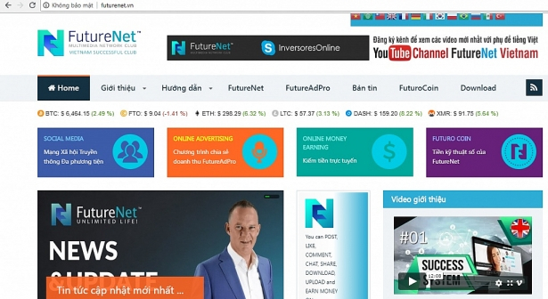 Hoạt động của FutureNet có dấu hiệu kinh doanh đa cấp trái phép