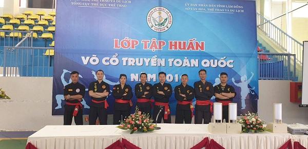 Môn phái Bình Định Gia cử 8 võ sư đi tập huấn võ cổ truyền toàn quốc tại Lâm Đồng