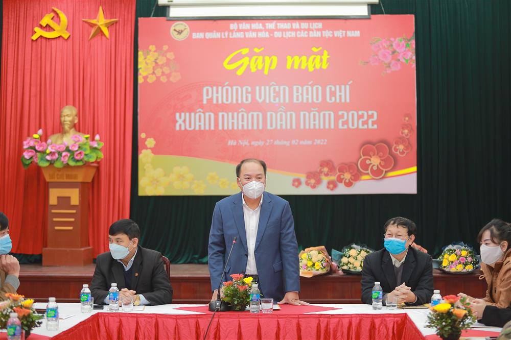 Ông Trịnh Ngọc Chung - Quyền Trưởng ban Ban Quản lý Làng Văn hóa - Du lịch Việt Nam phát biểu.
