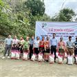 Câu lạc bộ Tennis báo chí Nghệ An khởi công xây dựng cầu dân sinh Khe Thoong huyện Biên giới Kỳ Sơn
